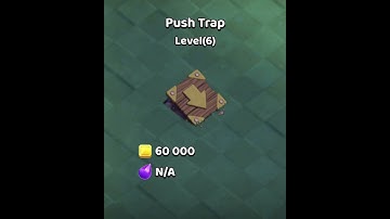 Clash of clans | Push Trap Level 1 to Level 10 Max