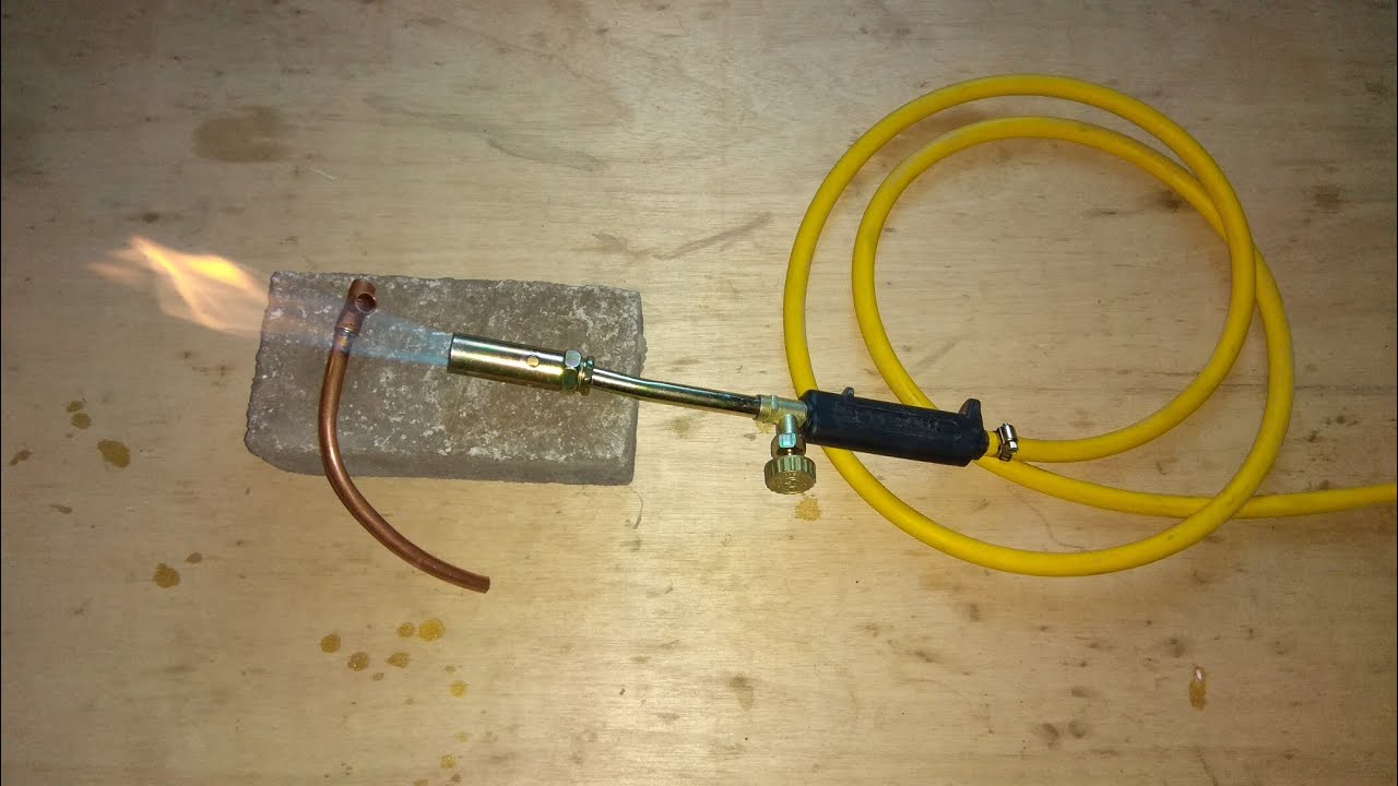 Cómo hacer un soplete a gas en 2 minutos para soldar tubería de cobre 