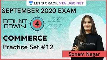 Practice Set #12 | Commerce | NTA UGC NET Paper-2 | Sonam Nagar