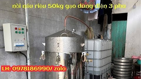 Lắp đặt bộ nồi nấu rượu 50kg gạo dùng điện 3 pha tại kim bảng, hà nam cho khách hàng 