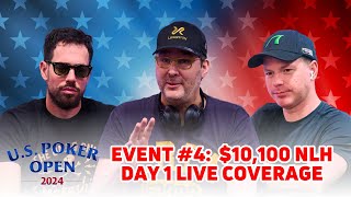 Schulman and Hellmuth Play Wild Day 1 of 2024 U.S. Poker Open Event  #4