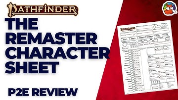 The Remaster Character Sheet: Build you new Remastered Character for Pathfinder 2E!