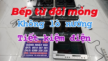 Bếp từ đôi mỏng không lò nướng, tiết kiệm điện, có HẸN GIỜ hàng nội địa Nhật Bản LH 0919407501