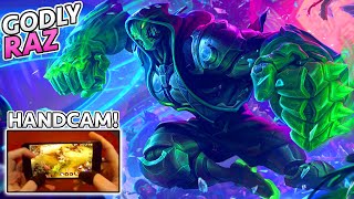Godly RAZ Handcam Gameplay! (4 Finger Claw) | Arena of Valor