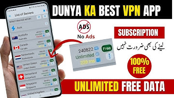 Duniya Ka Best VPN App | Unlimited Free Data | 100% Free – No Ads | No Subscription Needed