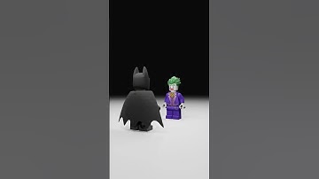 batman VS joker #3d #batman #3dmax #blender3d #blender #joker #batmanlego #lego #legojoker #shorts