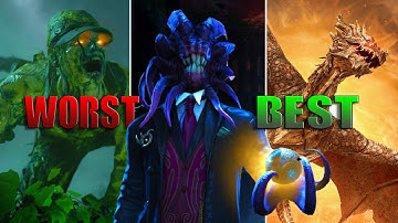 The 11 BEST COD ZOMBIES MAPS (WORST to BEST)