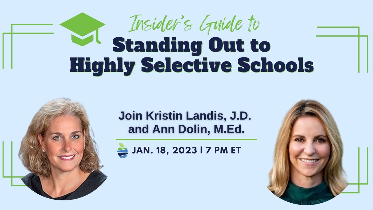 Insider's Guide to Standing Out to Highly Selective Schools - YouTube