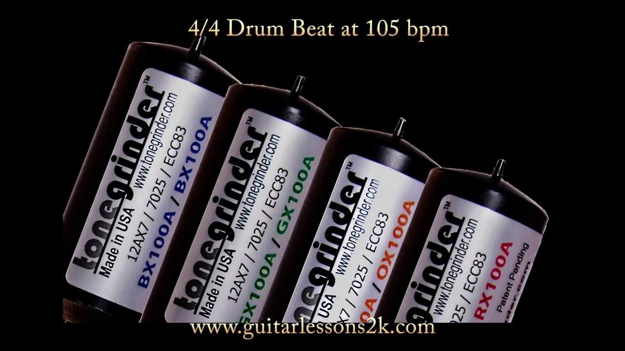 Drum Beats To Practice With: 4/4 Drum Beat at 105 BPM