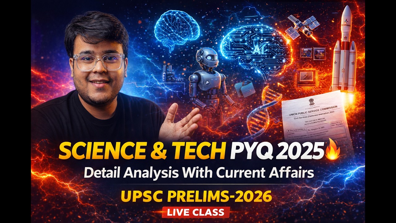 UPSC Science & Tech PYQ Class 01 | Most Important Questions for Prelims ...