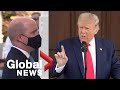 Trump asks journalist to remove mask during briefing