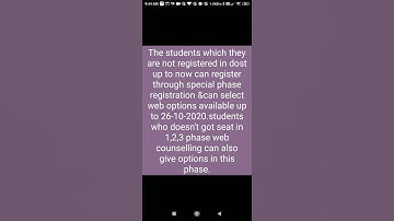 DOST 2020 special phase registration for non registered& who not got seat in previous phases