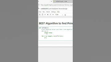 best algorithm for prime numbers using python | time complexity | latest method 2025
