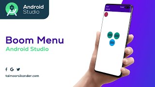 Boom Menu Android Studio | Android Advanced | Android Animation Tutorial | Circle Menu Android screenshot 3