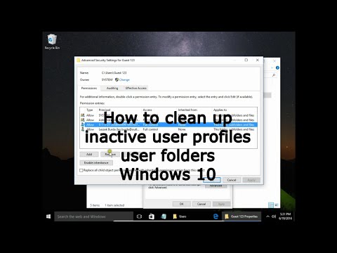 Video: How To Delete A User Folder