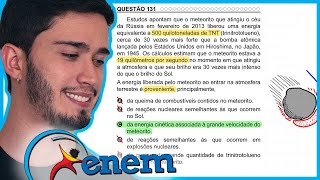Enem 2022 Ppl - Estudos Apontam Que O Meteorito Que Atingiu O Céu Da Rússia Em Fevereiro De 2013 Lib