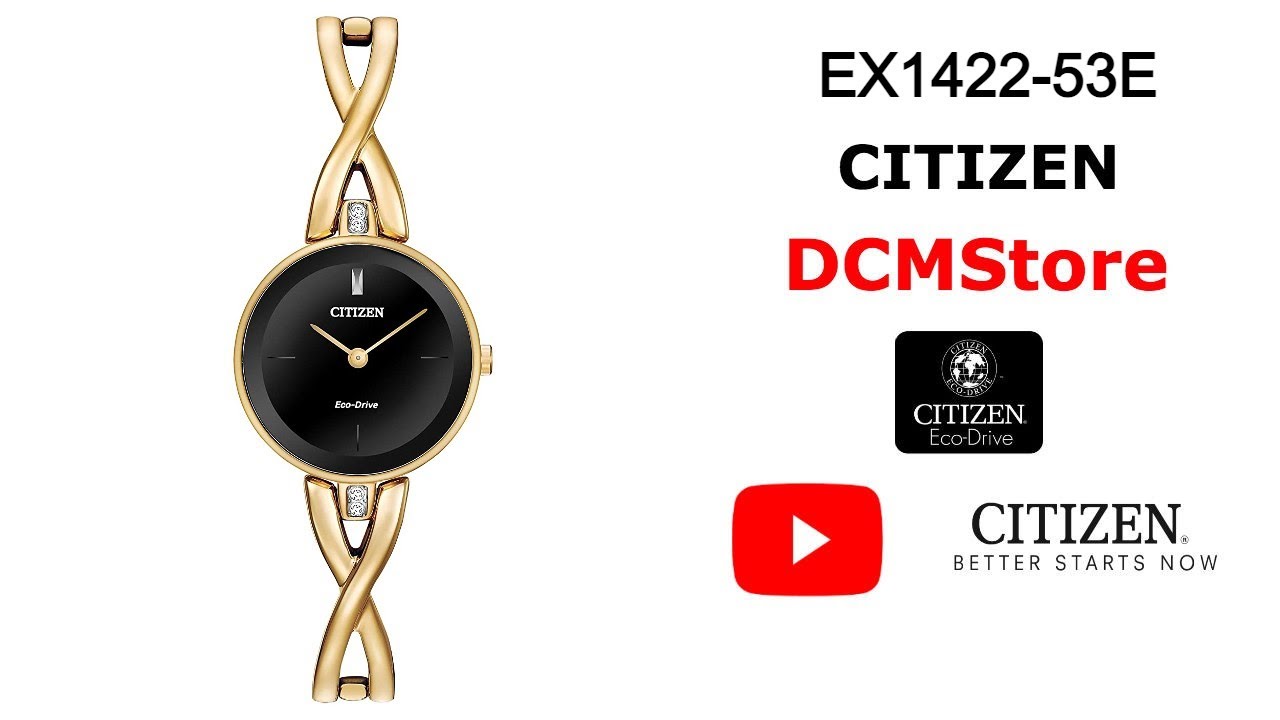EX1422-54E Citizen Silhouette Bangles Gold - YouTube