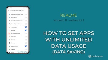 How to Set Apps with Unlimited Data Usage (Data Saving) - realme [Android 11 - realme UI 2]