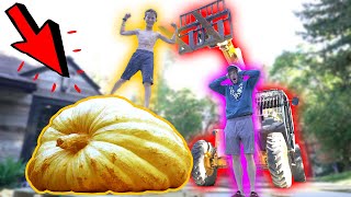 WE BOUGHT THE WORLD'S BIGGEST PUMPKIN! (AGAIN) **2,200 pounds**