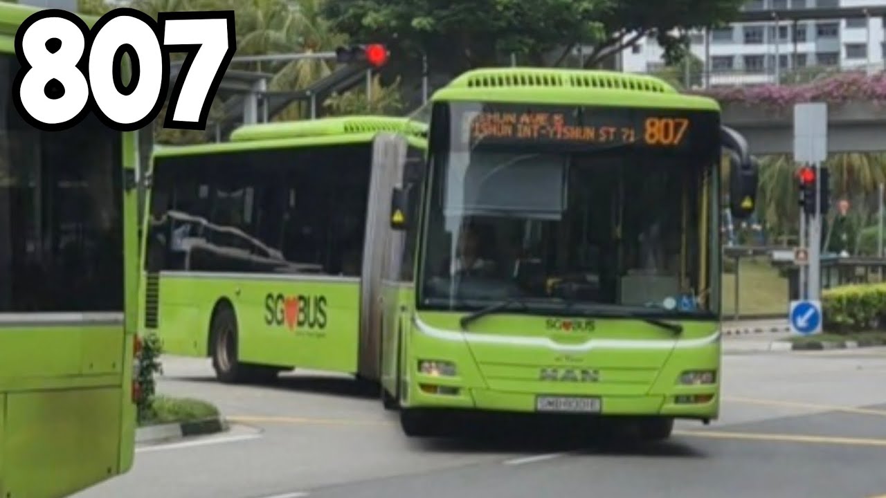 (SBST) SMB8002C on Feeder Service 807 - MAN A24 NG363F Gemilang