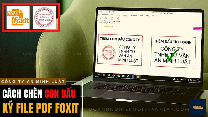 Hướng dẫn chèn văn bản trong foxit reader