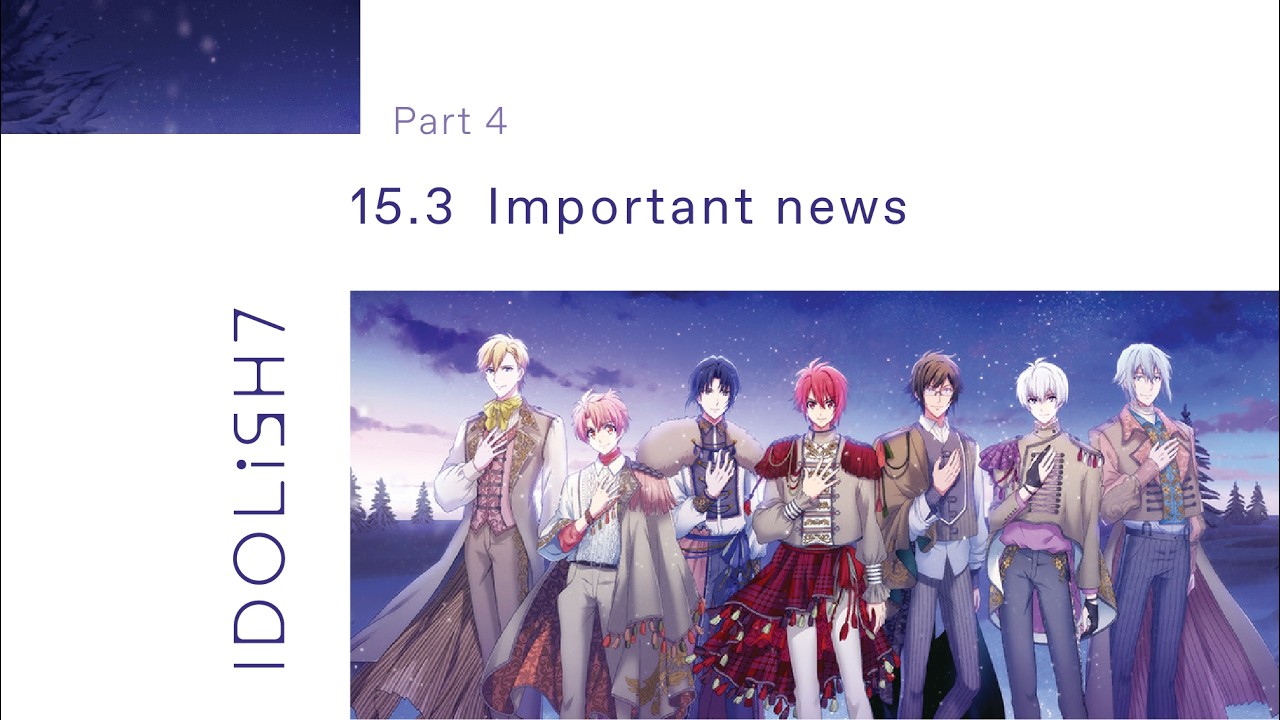 IDOLiSH7 - Story part 4 - 15.3 [English translation] - YouTube