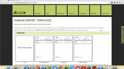 DEAR Reports & Document Templates - Today