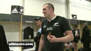 2013 Investec Rugby Championship. All Blacks V Springboks, Auckland - In the Sheds
