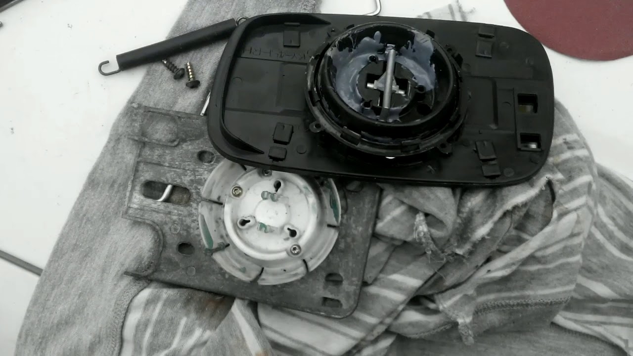 Замена бокового зеркала заднего вида Фольксваген Кадди 2 - YouTube