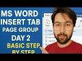 Insert Tab |page group| 2025 for Beginners insert tab full information video|#msword #inserttab