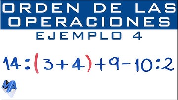 Operaciones combinadas | Suma, resta, multiplicación, división, potenciación | Ejemplo 4