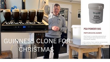 Guinness clone for Christmas. All grain 30ltr split batch using PGA  in 1 keg to do a comparison 
