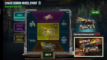 Dead Target Demon Wheel Event Received all rewards and new skins of weapons