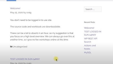 WordPress REST API and AJAX Forms and Pages Workshop