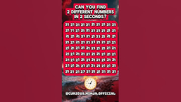 Find the 2 Different Number in just 10 seconds. #quiz #intelligence #genius #number