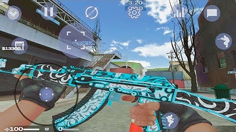 Strike Port Destruction | AK-47 Frontside Misty Mod Skin 0.007ab2 | Offline fps Fps Android Gameplay