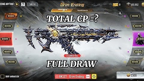 Mythic AK117 - Grim Ending full Draw CODM | Grim Ending Mythic full Draw Cod Mobile |