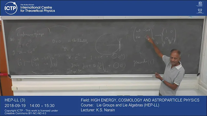 Lie Groups and Lie Algebras (HEP-LL) 3 of 18
