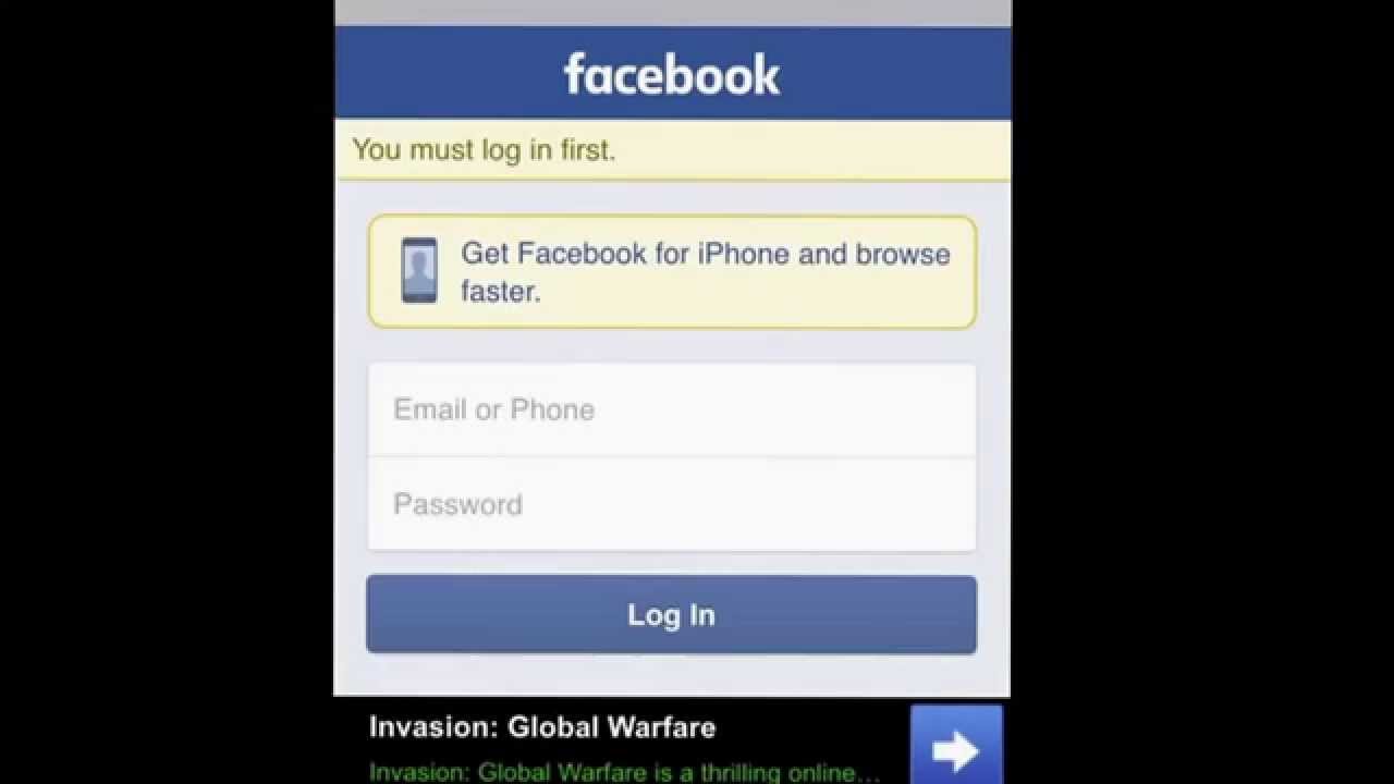 Sing In With Phone In Facebook Youtube