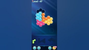 BLOCK! Hexa Puzzle! 5 Holic Level 47 (Rotate) - Lösung Solution Walkthrough