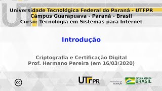 Cripto e Cert. Digital - APNP 00 - Introdução