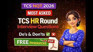 TCS HR Questions | Crack TCS HR with One PDF | HR Interview Questions & Answers | TCS NQT 2026