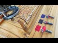 Most satisfying wood carving flower design making video.