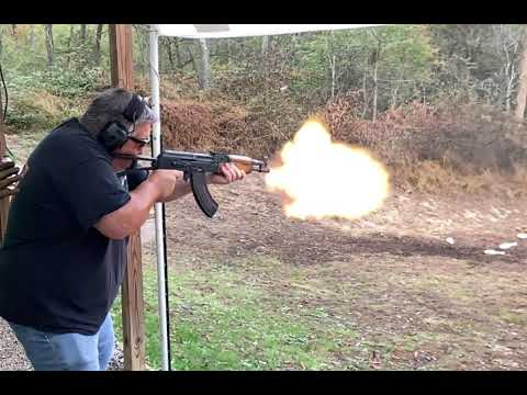 2021 Draco AK 47 Full Auto Mag Dump in Slow Motion