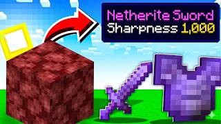 Minecraft, but Netherrack gives OP items...