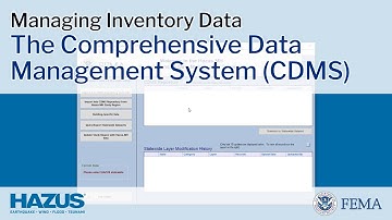 Hazus | The Comprehensive Data Management System (CDMS)