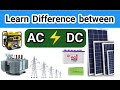 Difference between AC and DC current. Ac vs Dc current explained very simply but with detail in urdu