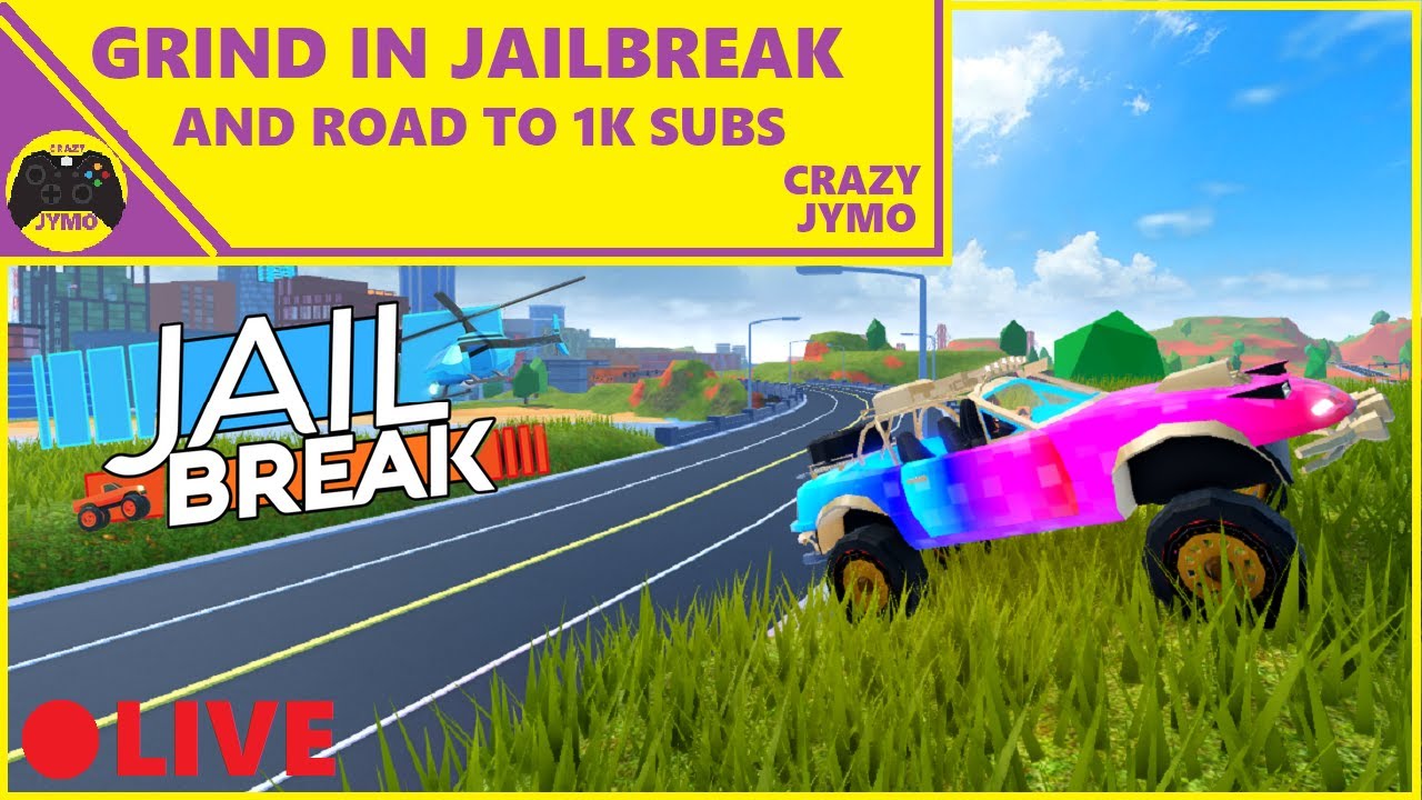 🔴 Roblox Jailbreak Live Stream #84 ROAD TO 1K SUBS Crazy Jymo - YouTube