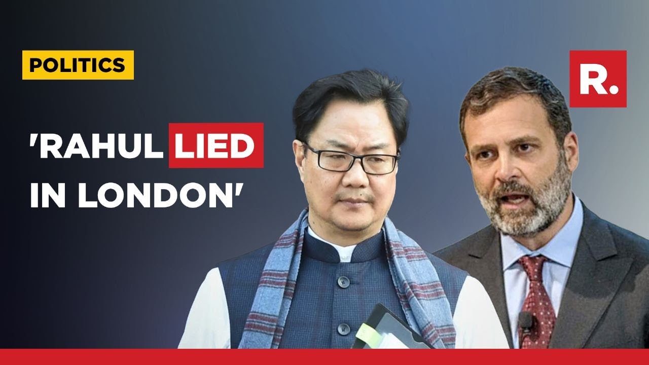 BJP's Rijiju Leads Attack Against Rahul Gandhi
