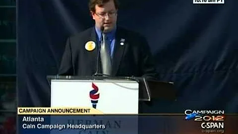 Josh McKoon Speaks At Herman Cain Rally